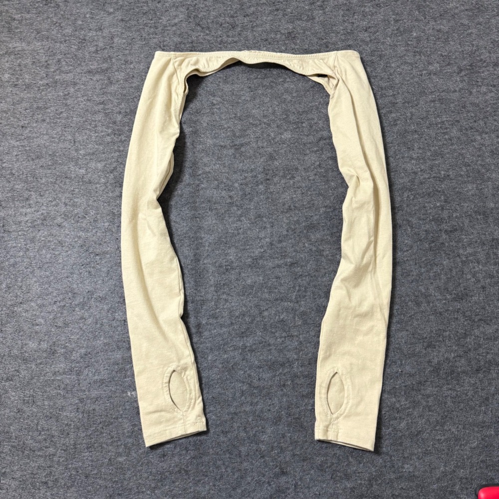 Motel Rocks Womens Cream Beige Thumbhole Long Sleeve Bolero Shrug Size S